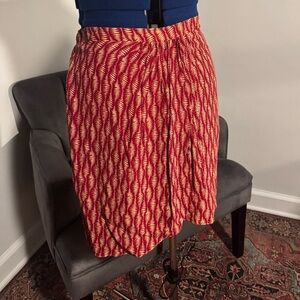 Maeve Skirt in Red and Yellow